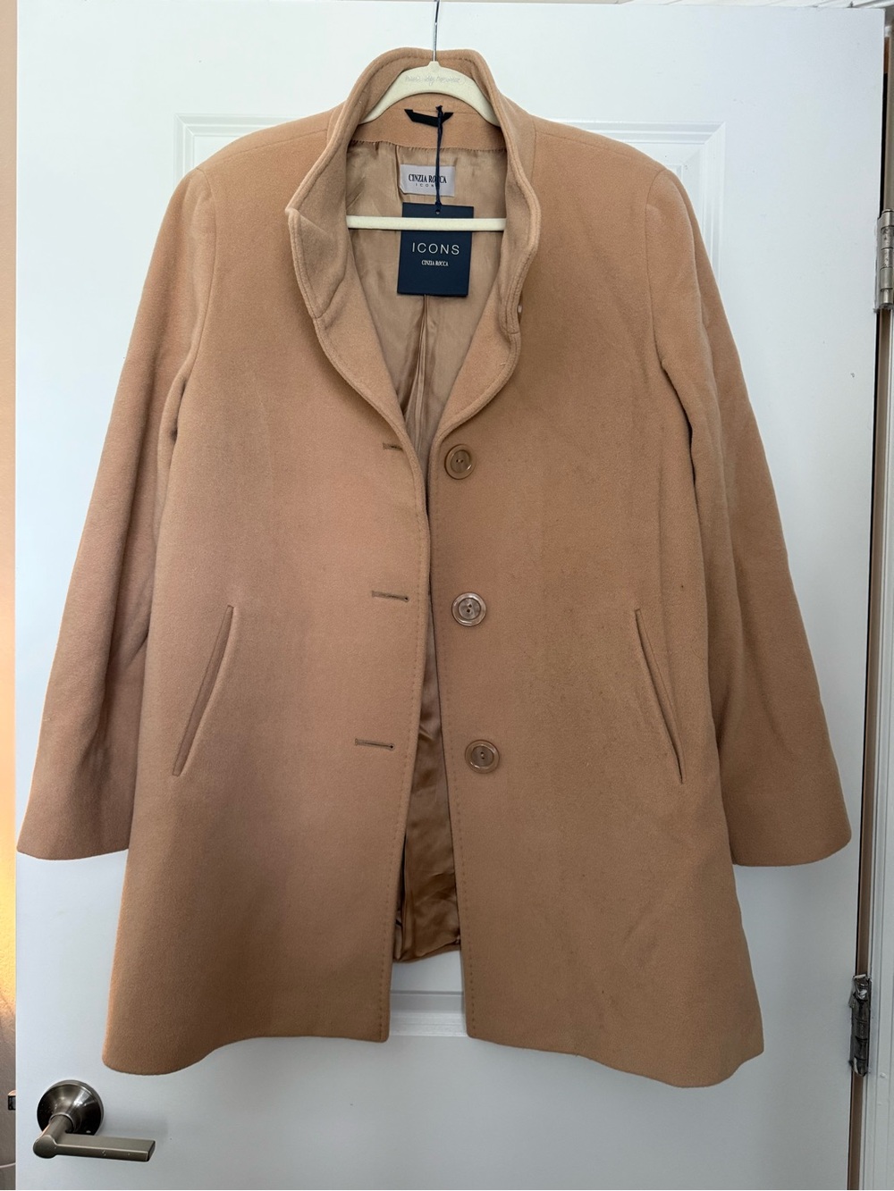 Wool and Cashmere Camel Coat